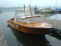 Kajütboot Variant mit Blick auf dem Templiner See